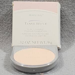 Mary Kay TimeWise Duel-Coverage IVORY #100 Powder Foundation .32oz All Skin Type